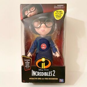 Disney Pixar’s Incredibles 2 Interactive Talking Edna Mode W/ Voice Recognition